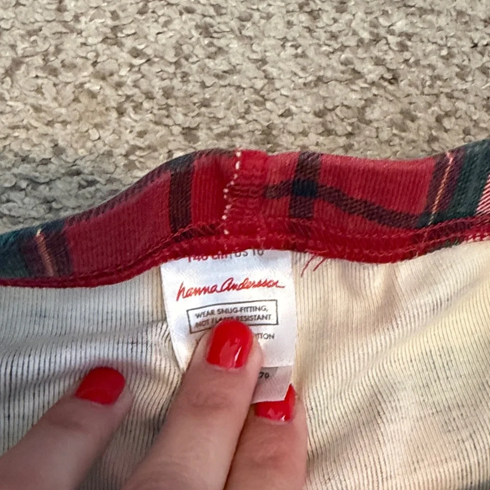 Hanna Andersson Plaid Pajama Set, 10